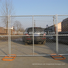 1800 * 2500 tragbare verzinkten Perimeter temporäre Zaunplatte, Kettenglied Bau Zaun mit H oder Rechteck stehen